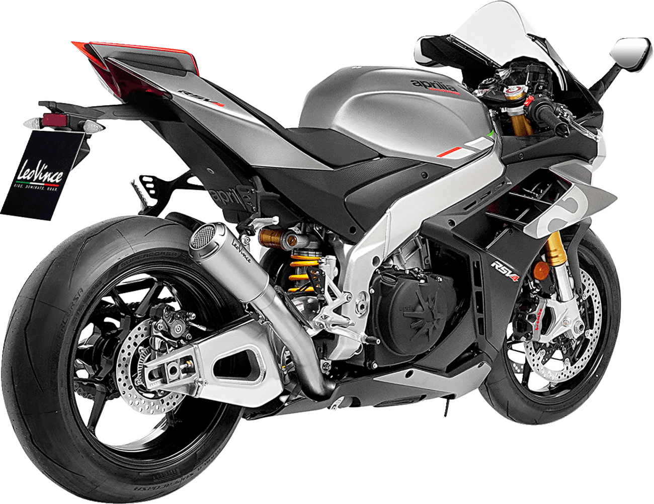 LeoVince LV-10 Stainless Steel Muffler for Aprilia RSV4 3