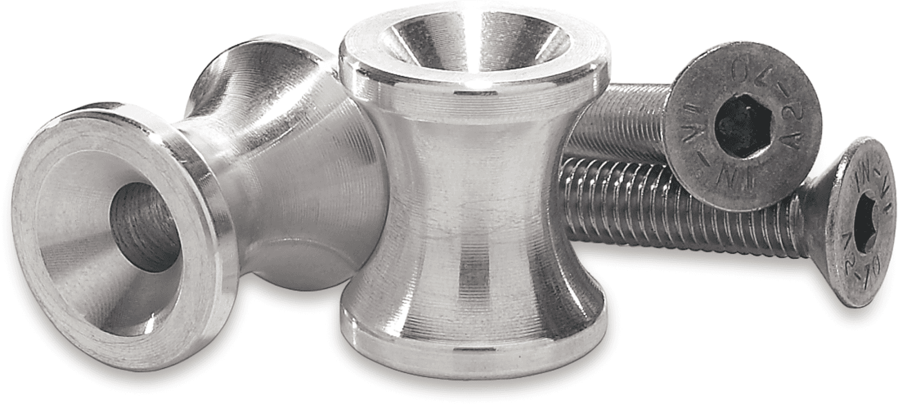SWINGARM SPOOL SILVER 10MM 2