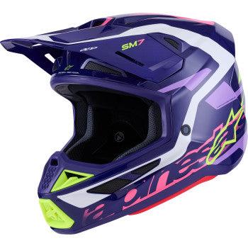 Alpinestars SM7 Helmet - Deed - Gloss Purple/Pink 1