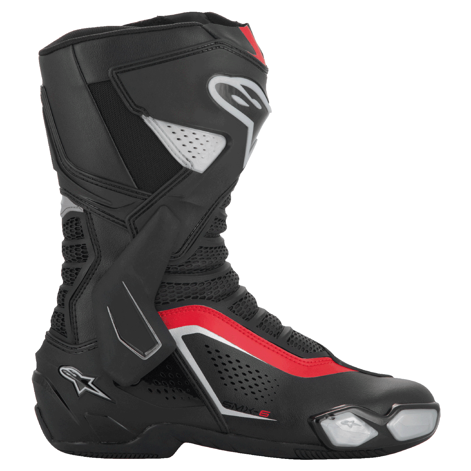 ALPINESTARS SMX-6 V3 Vented Boots - Black/Silver/Red 1