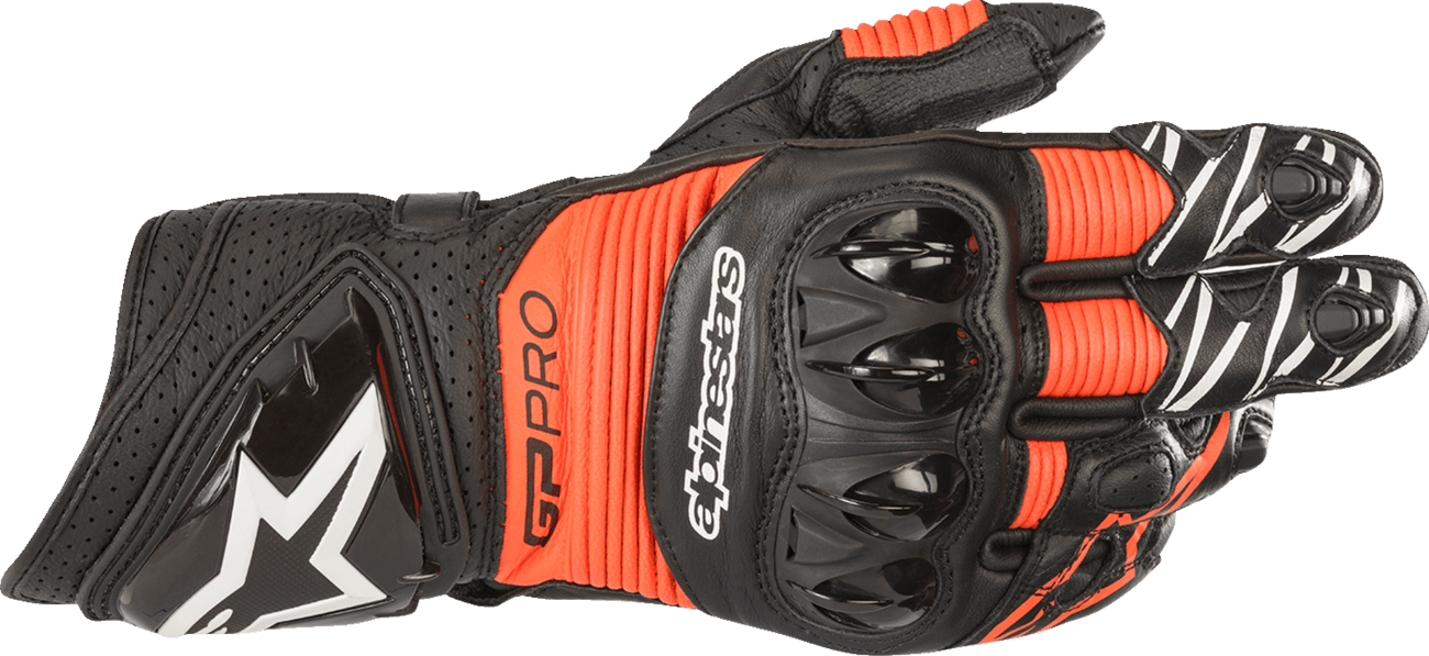 Alpinestars GP Pro RS3 Leather Gloves – Black/Red 1