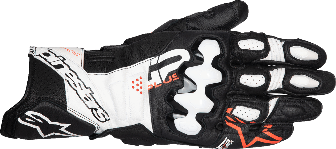 Alpinestars GP Plus R v3 Leather Gloves – Black / White / Red 1