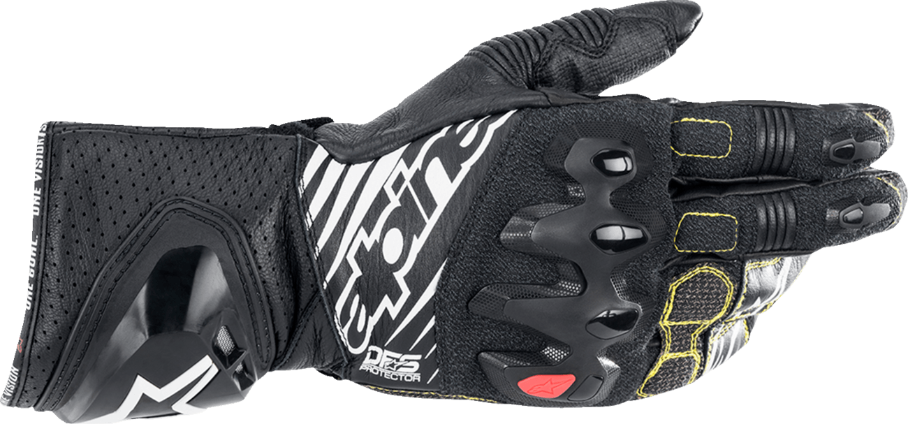 Alpinestars GP Tech S BW Leather Racing Gloves – Black/White 1