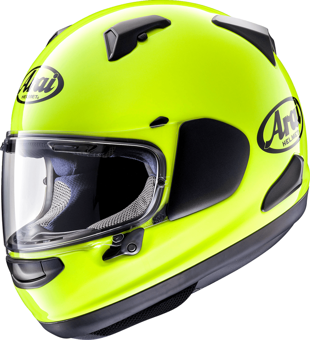 ARAI QTM-X Full-Face Helmet – Fluorescent Yellow | High-Visibility DOT-Approved Street & Track Helmet 1