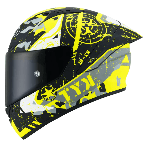 KYT- NZ-Race Helmet - Blazing Matte Yellow 1
