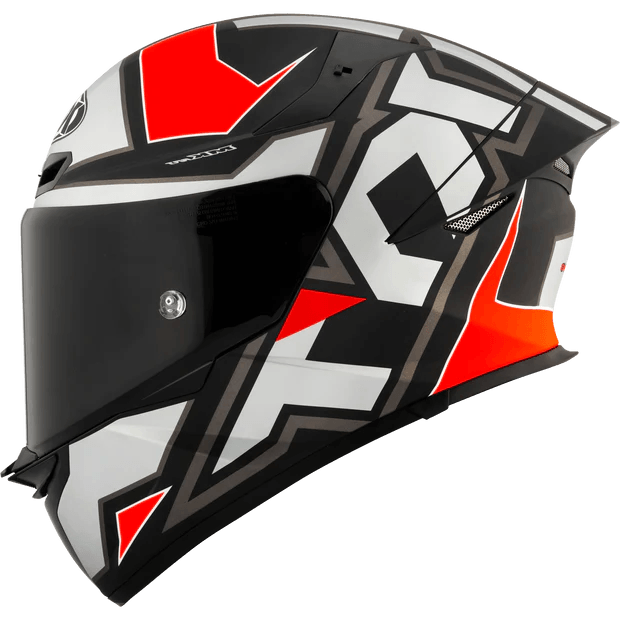 KYT TT REVO- Electron Matte Grey/Red 1