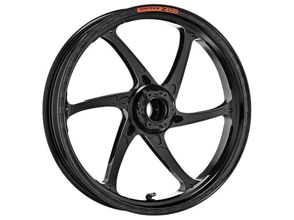 OZ Racing - GASS Aluminum 6 Spoke Front Wheel - Gloss Black - Suzuki GSXR 600/750- H3097SU3501N 1