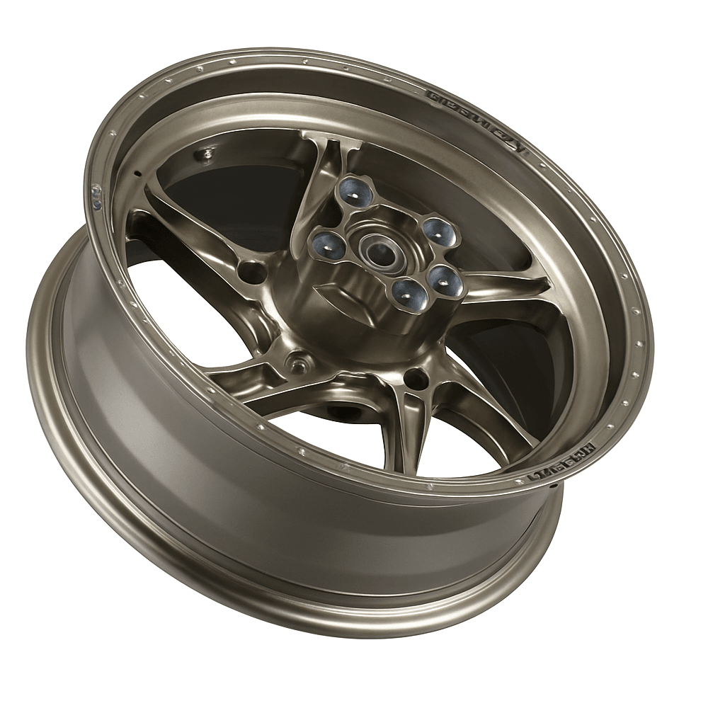 OZ Racing - GASS Aluminum 6 Spoke Rear Wheel - Titanium - Suzuki GSXR600/750 - H6028SU5501T 1