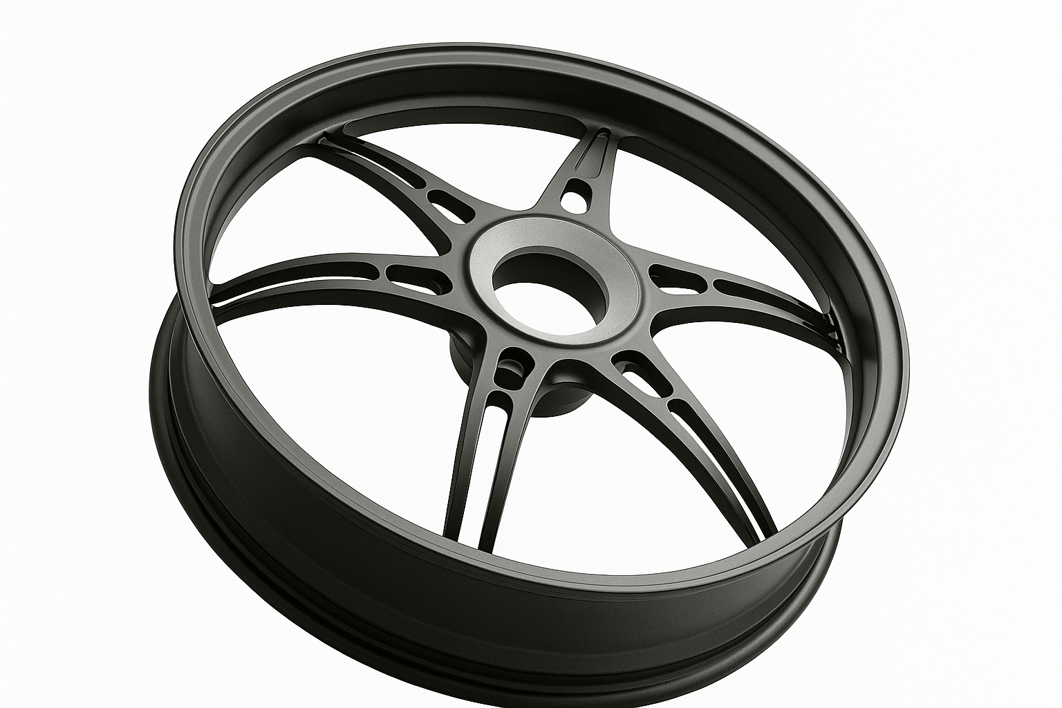 OZ Racing - GASS Aluminum 6 Spoke SET - Gloss Black - Ducati 1199/ V4 1