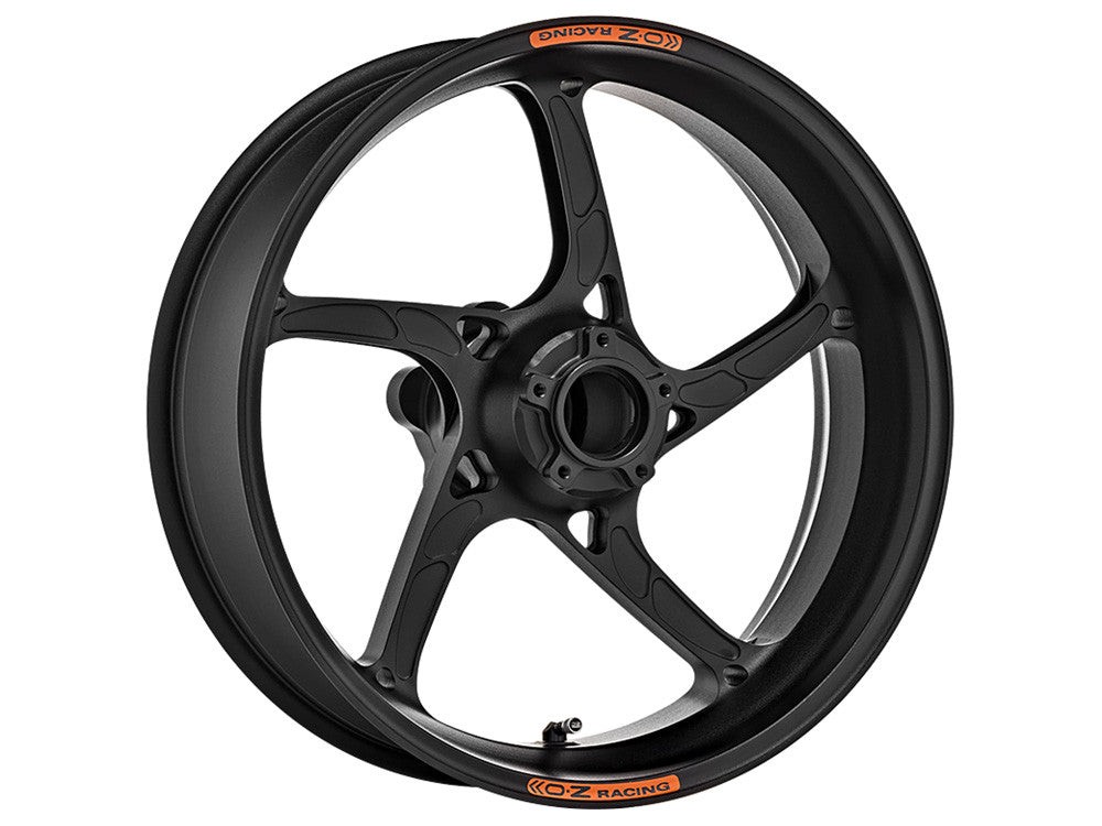 OZ Racing - PIEGA Aluminum 5 Spoke Rear Wheel - Matt Black - Aprilia RSV4/ Tuono 1