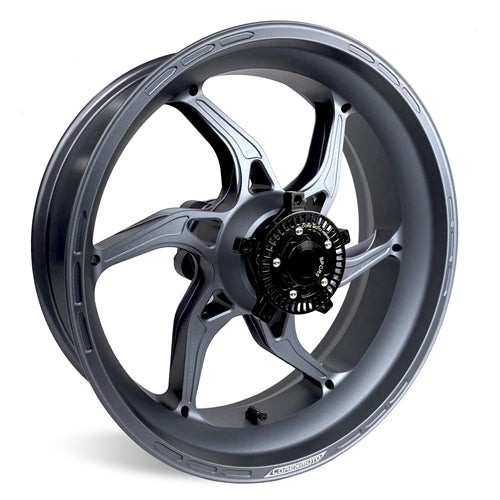 Satin Gray Apex-6 Aprilia RSV4 / Factory/ Tuono 2013-2025 Forged Core Moto wheels 1