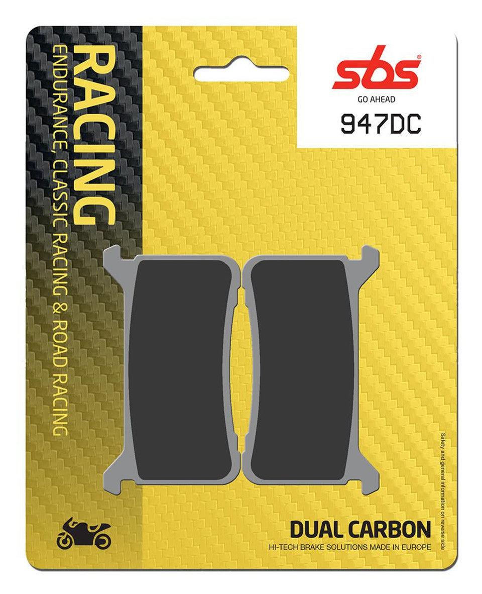 SBS Dual Carbon "Racing" Brake Pads 947 DC - Front (2/pc) Honda CBR 600RR (2019+)/ CBR1000RR (2017-2019) 1