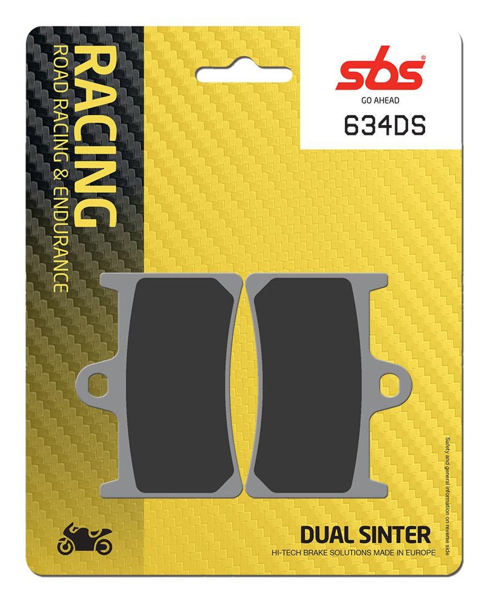 SBS Dual Sinter "Racing" Brake Pads 634 DS - Front (2/pc) 1