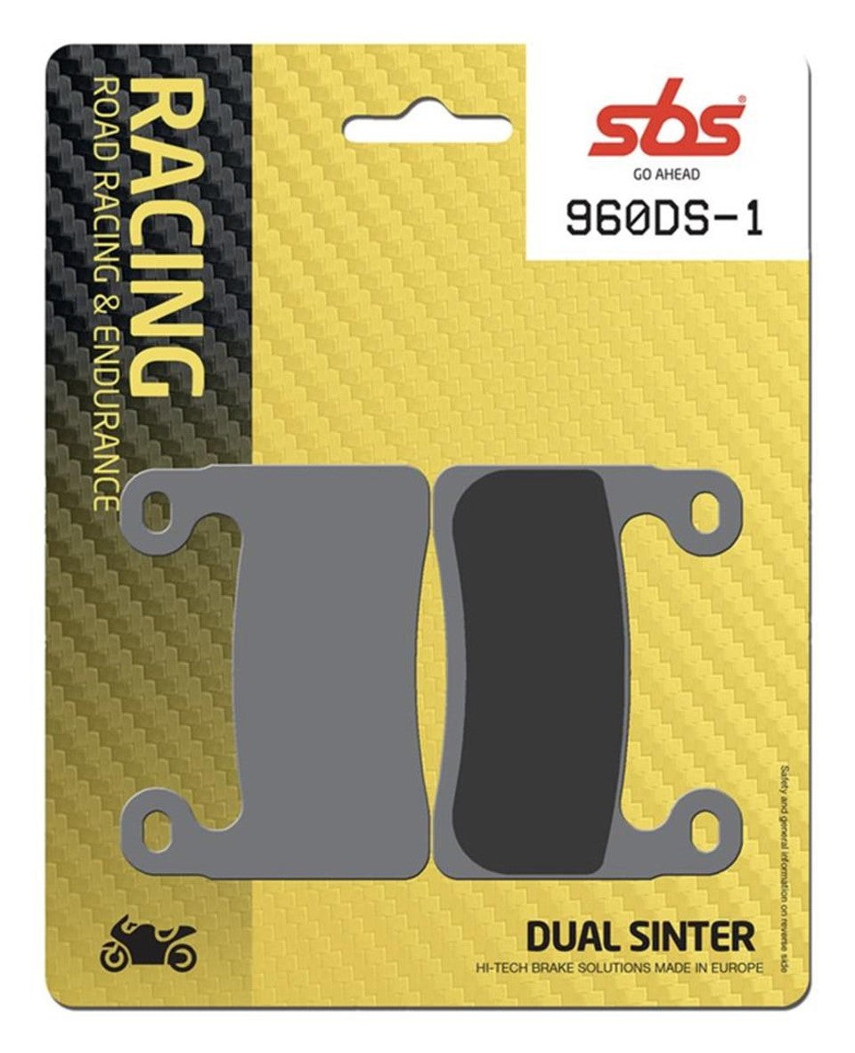 SBS Dual Sinter "Racing" Brake Pads 960 DS - Front (2/pc) 1
