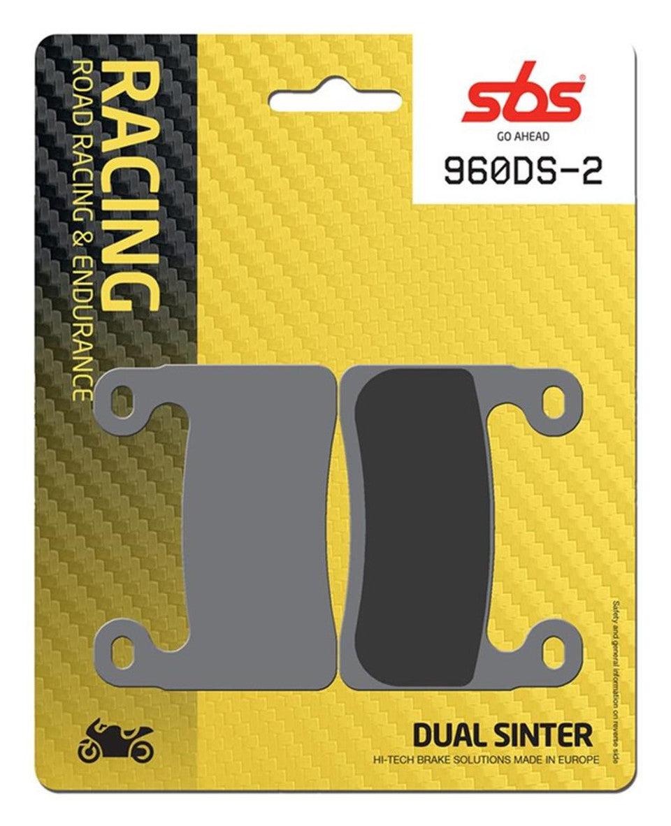 SBS Dual Sinter "Racing" Brake Pads 960 DS2 - Front (2/pc) 1