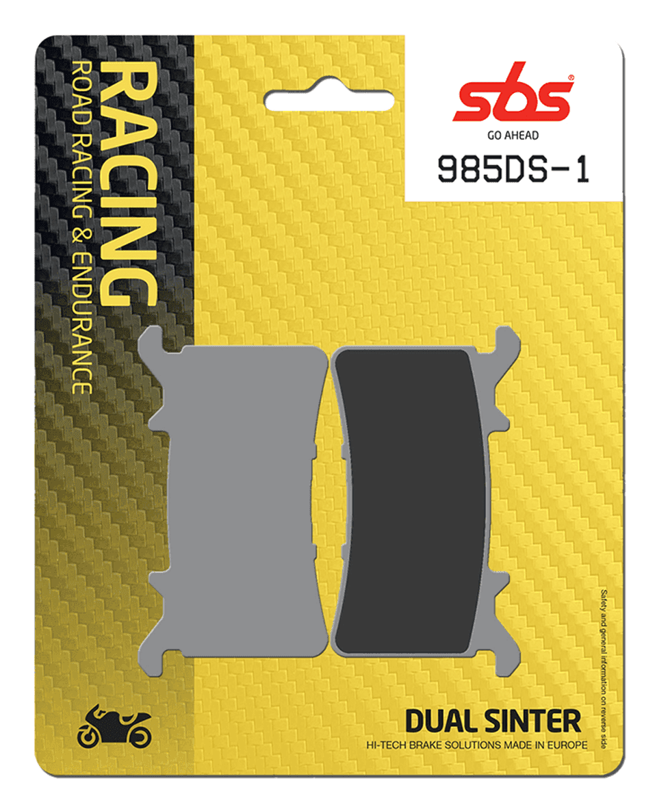SBS Dual Sinter "Racing" Brake Pads 985 DS (Nissin caliper) - Front (2/PC) 1