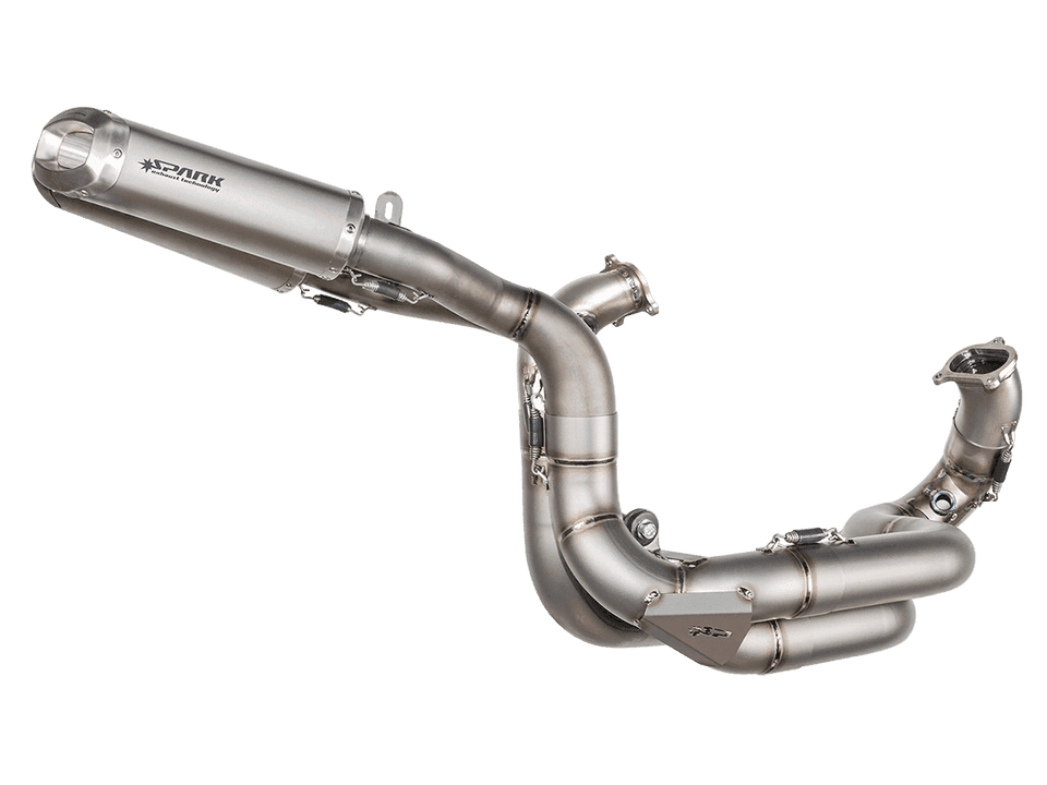 Spark Ducati Panigale V2 / 959 "Double Rectangular" Titanium Full Exhaust System (SingleArm Rear) (WSBK Evolution) 1