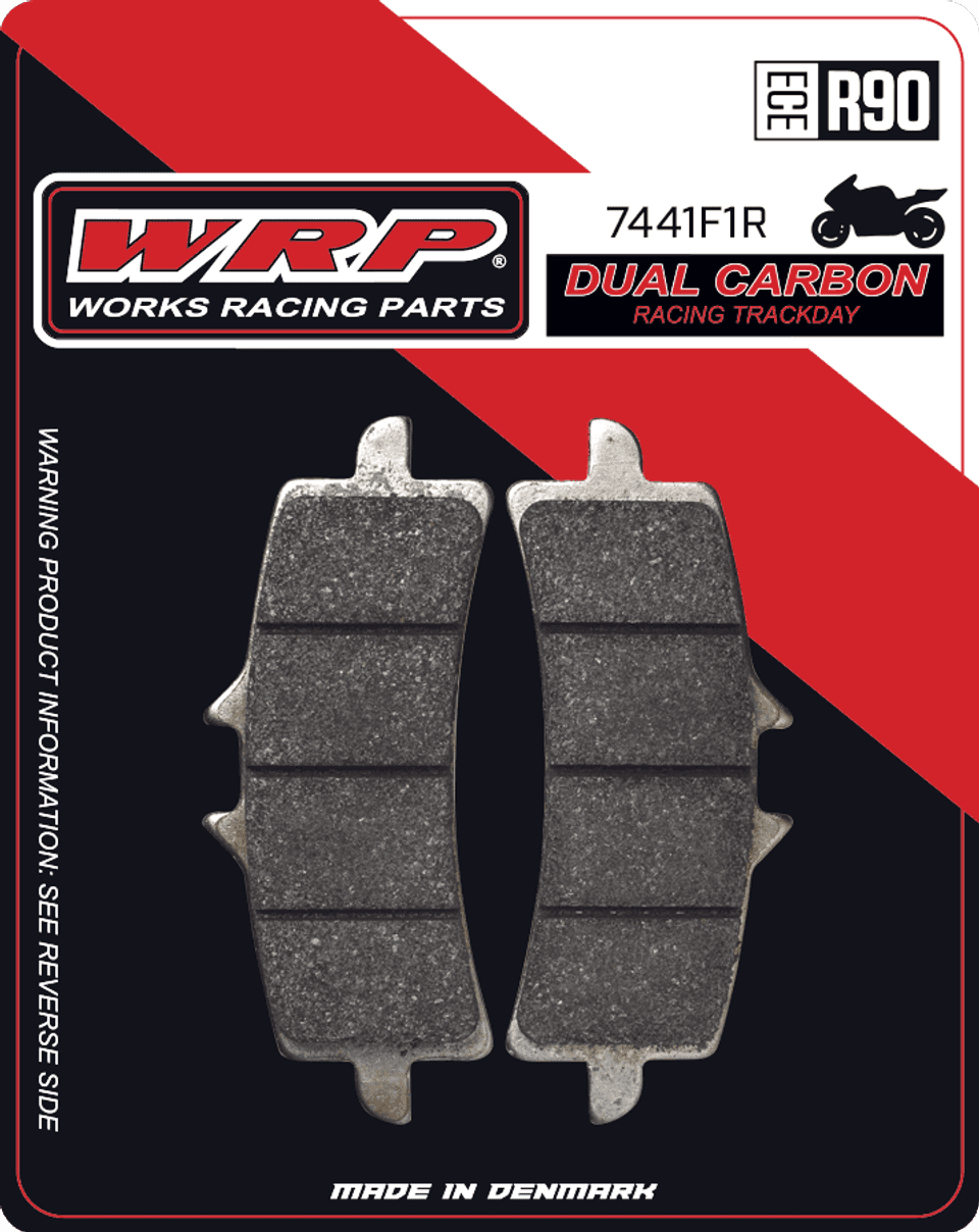 WRP Brake Pads Dual Carbon Racing / Trackday 7441 F1R - Front (2/pc) 1