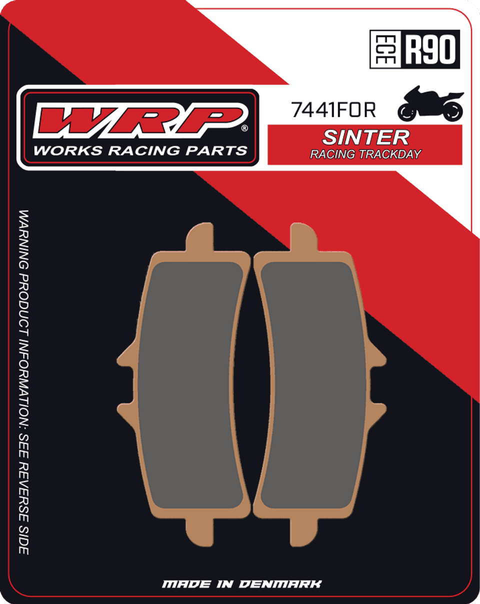 WRP Brake Pads Sinter Racing / Trackday 7441 F0R - Front (2/pc) 1