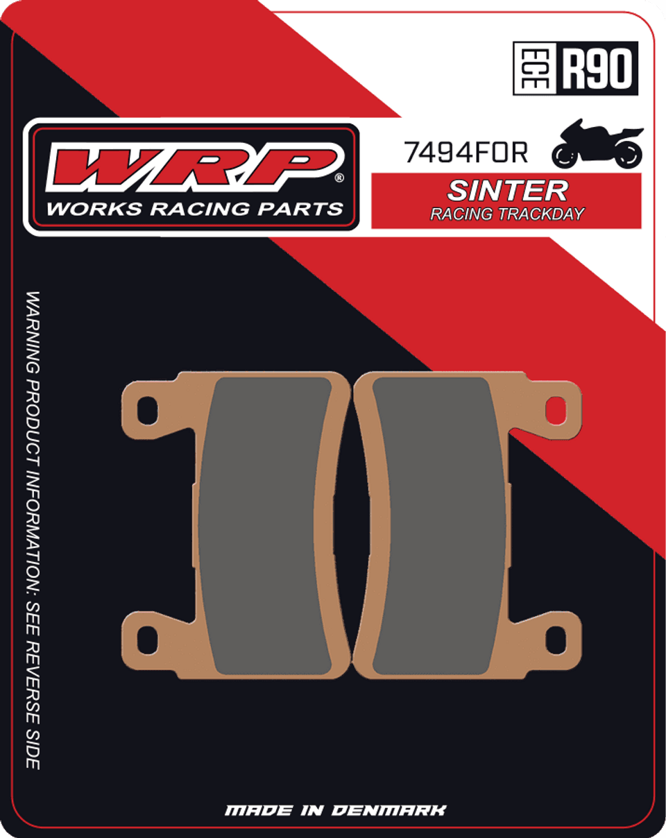 WRP Brake Pads Sinter Racing / Trackday 7494 F0R - Front (2/pc) 1