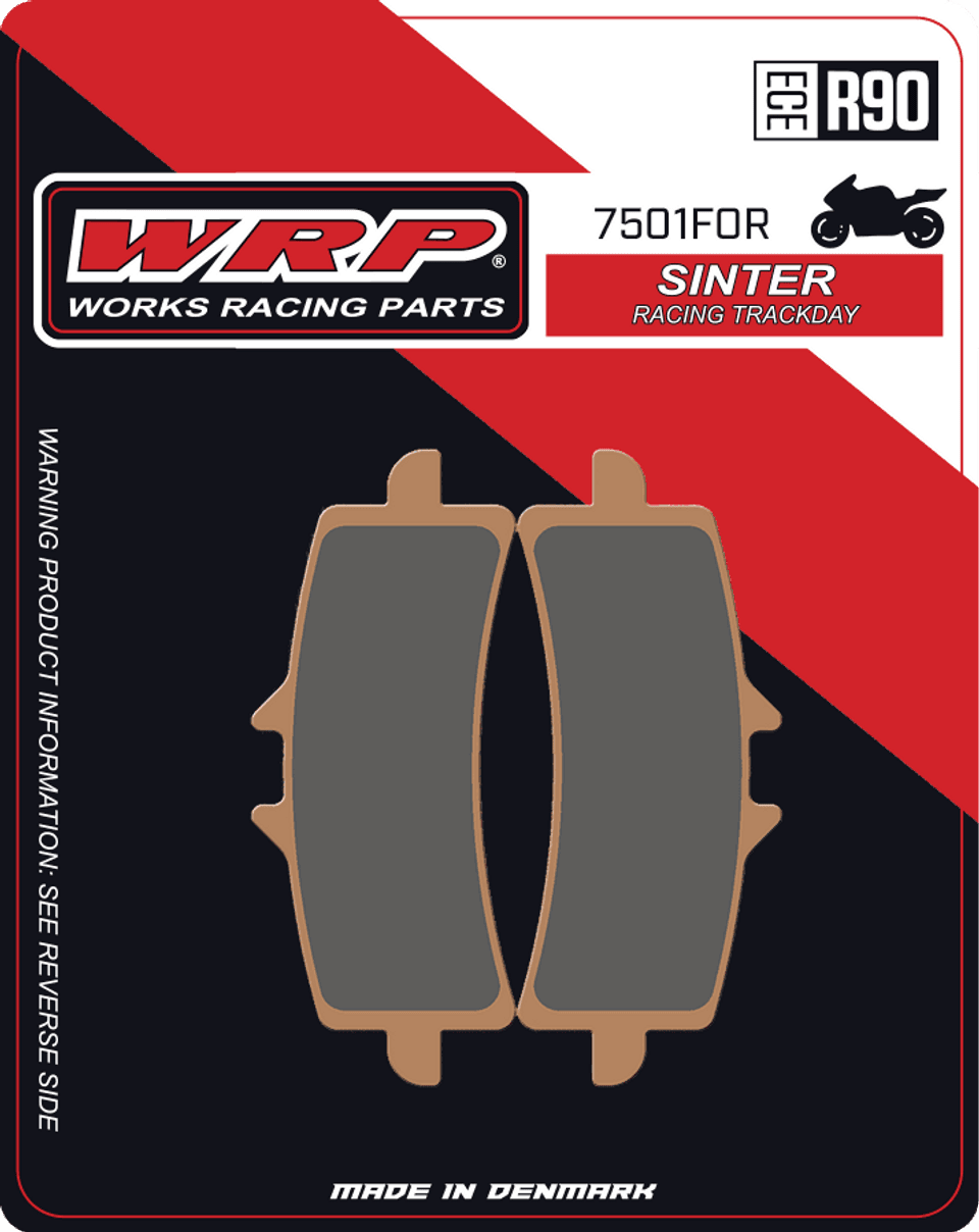 WRP Brake Pads Sinter Racing / Trackday 7501 F0R - Front (2/pc) 1